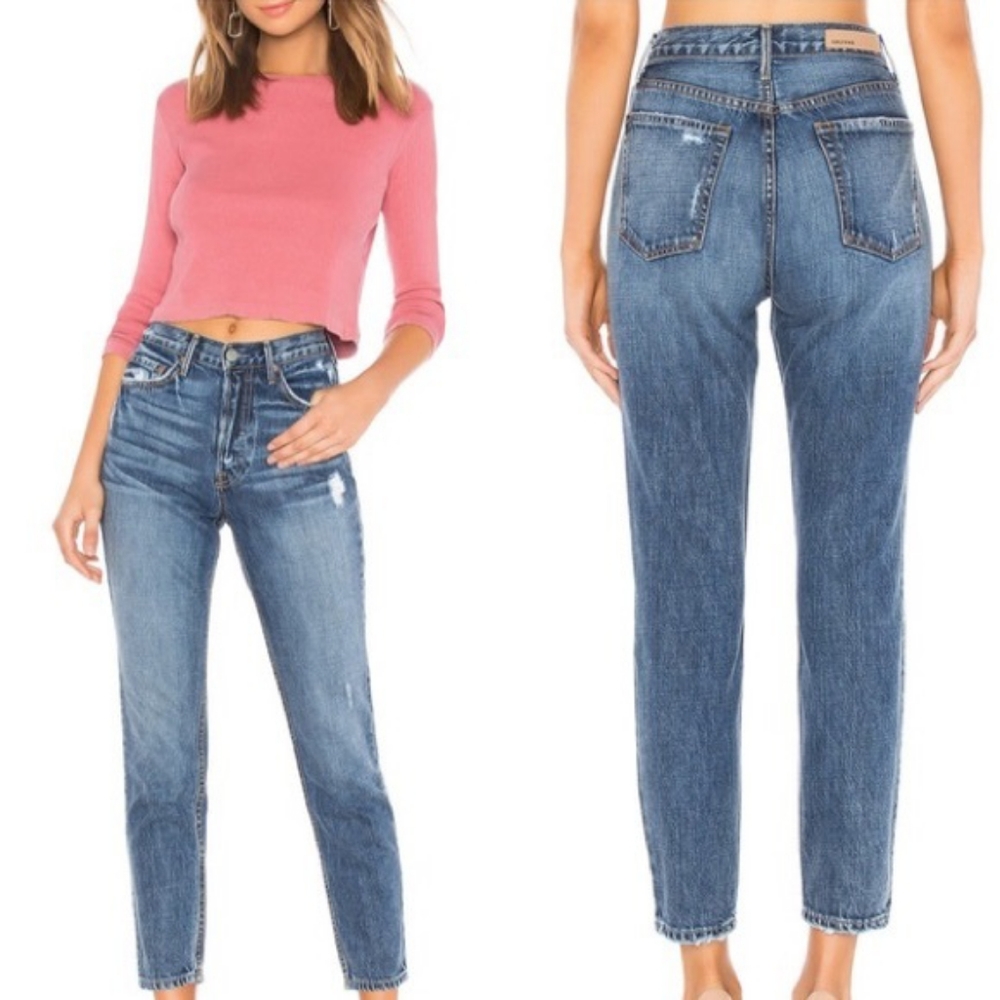 GRLFRND The Karolina High Rise Jean in Told You So wash